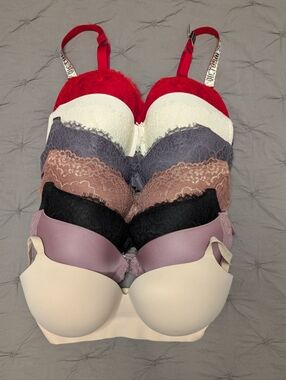36DD Victoria's Secret Push-Up Bras - Bundle Of 7